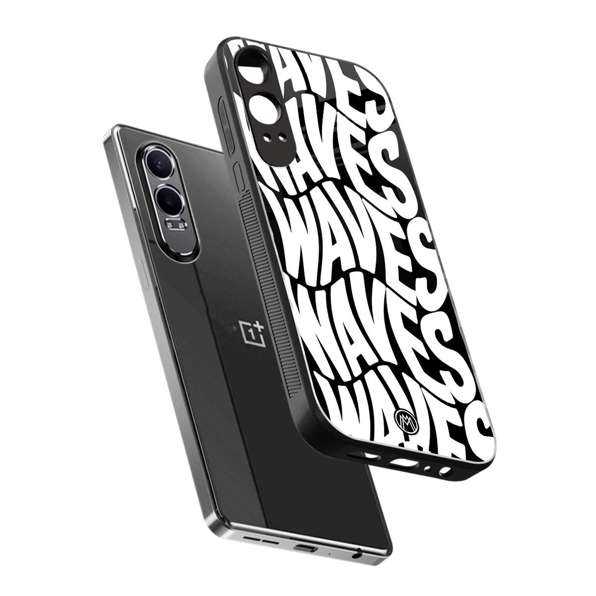 waves back phone cover | glass case for oneplus nord ce 4 lite