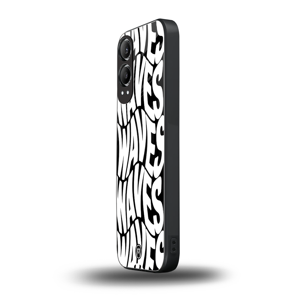 waves back phone cover | glass case for oneplus nord ce 4 lite