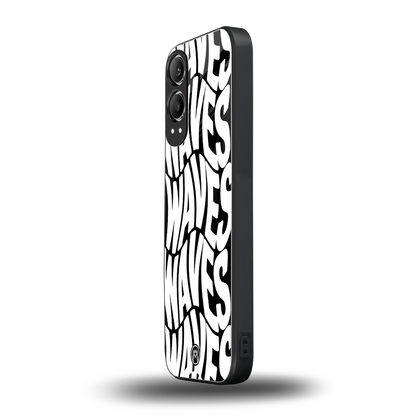 waves back phone cover | glass case for oneplus nord ce 4 lite