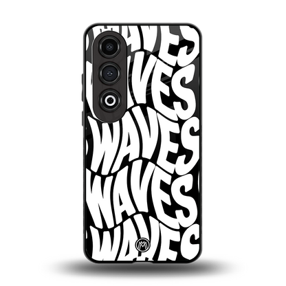 waves back phone cover | glass case for oneplus nord ce 4