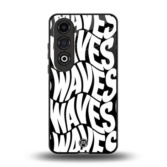 waves back phone cover | glass case for oneplus nord ce 4