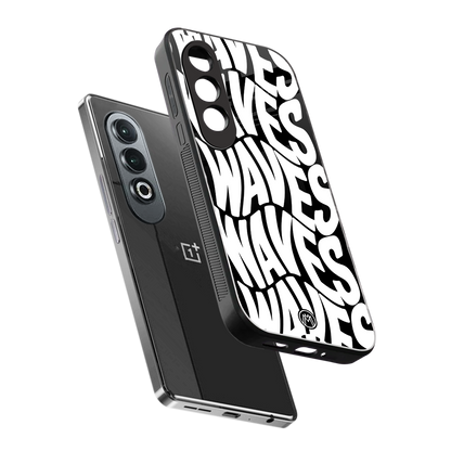 waves back phone cover | glass case for oneplus nord ce 4
