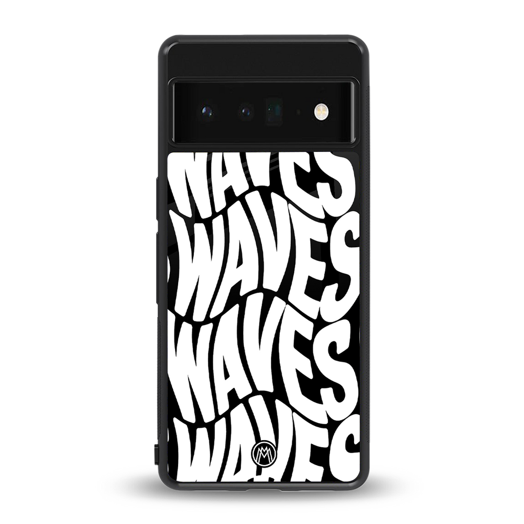 waves back phone cover | glass case for google pixel 6 pro