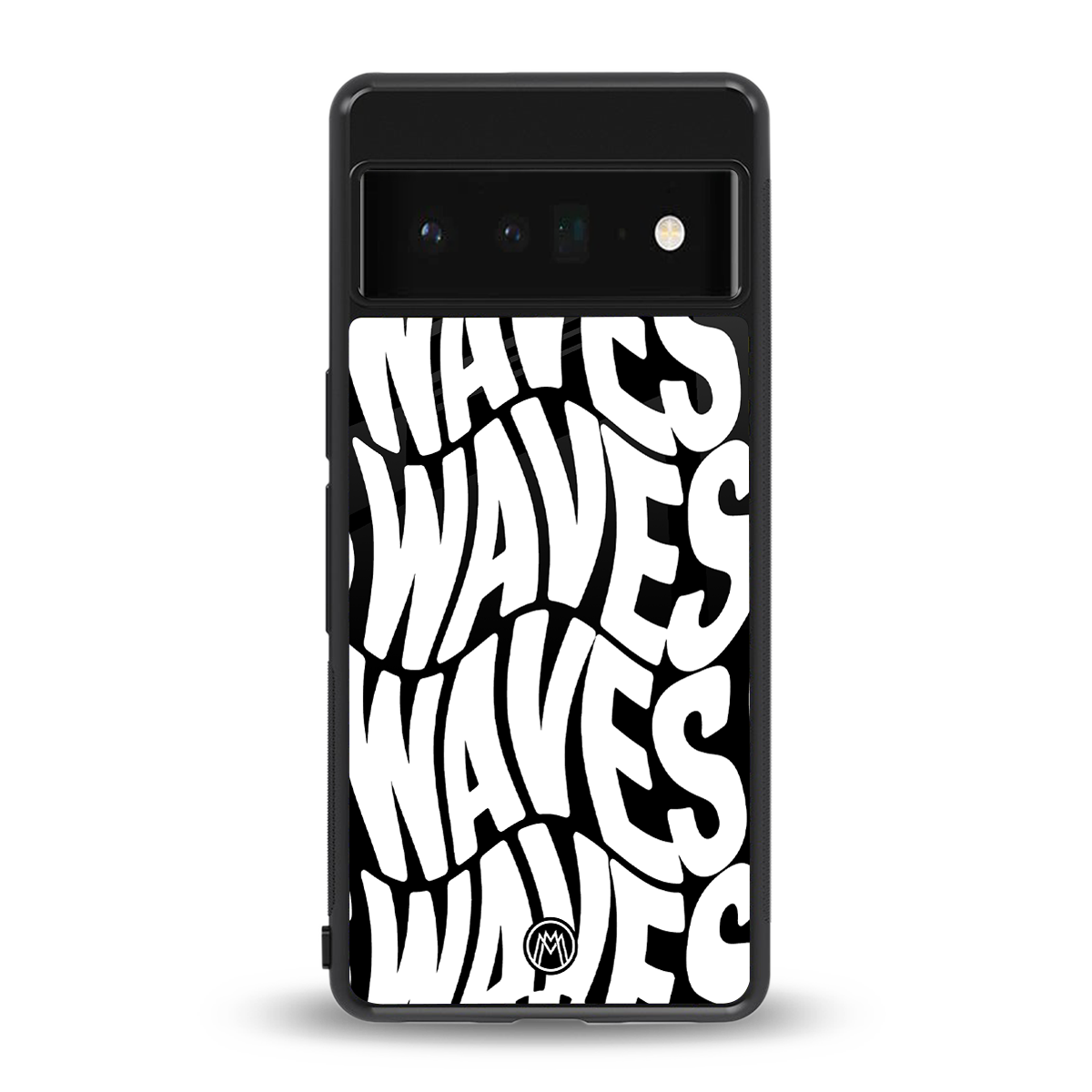 waves back phone cover | glass case for google pixel 6 pro