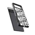 waves back phone cover | glass case for google pixel 6 pro