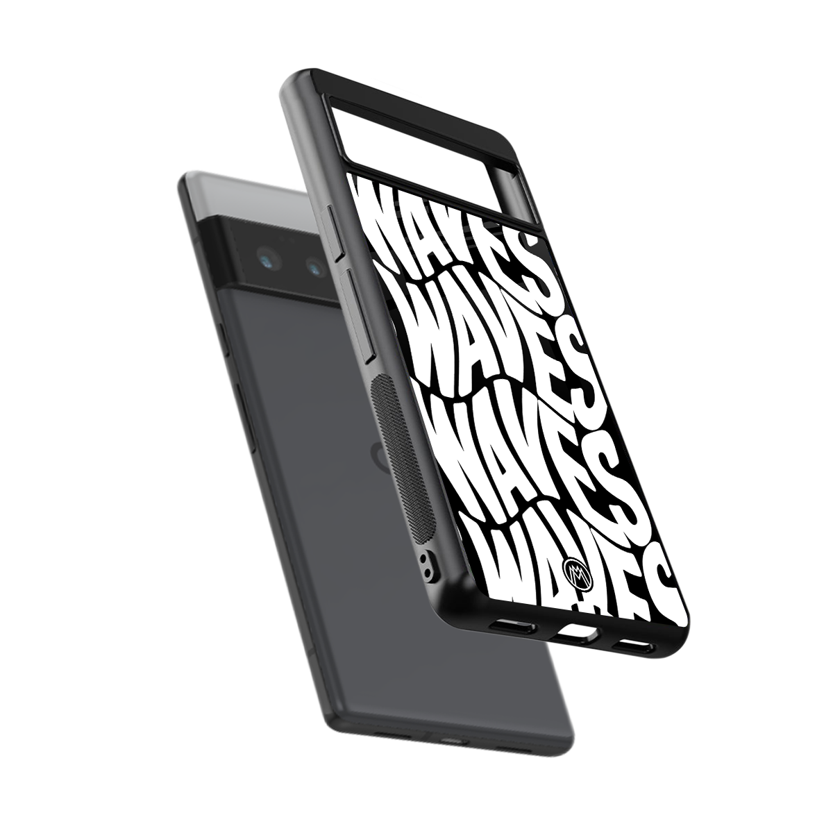 waves back phone cover | glass case for google pixel 6 pro
