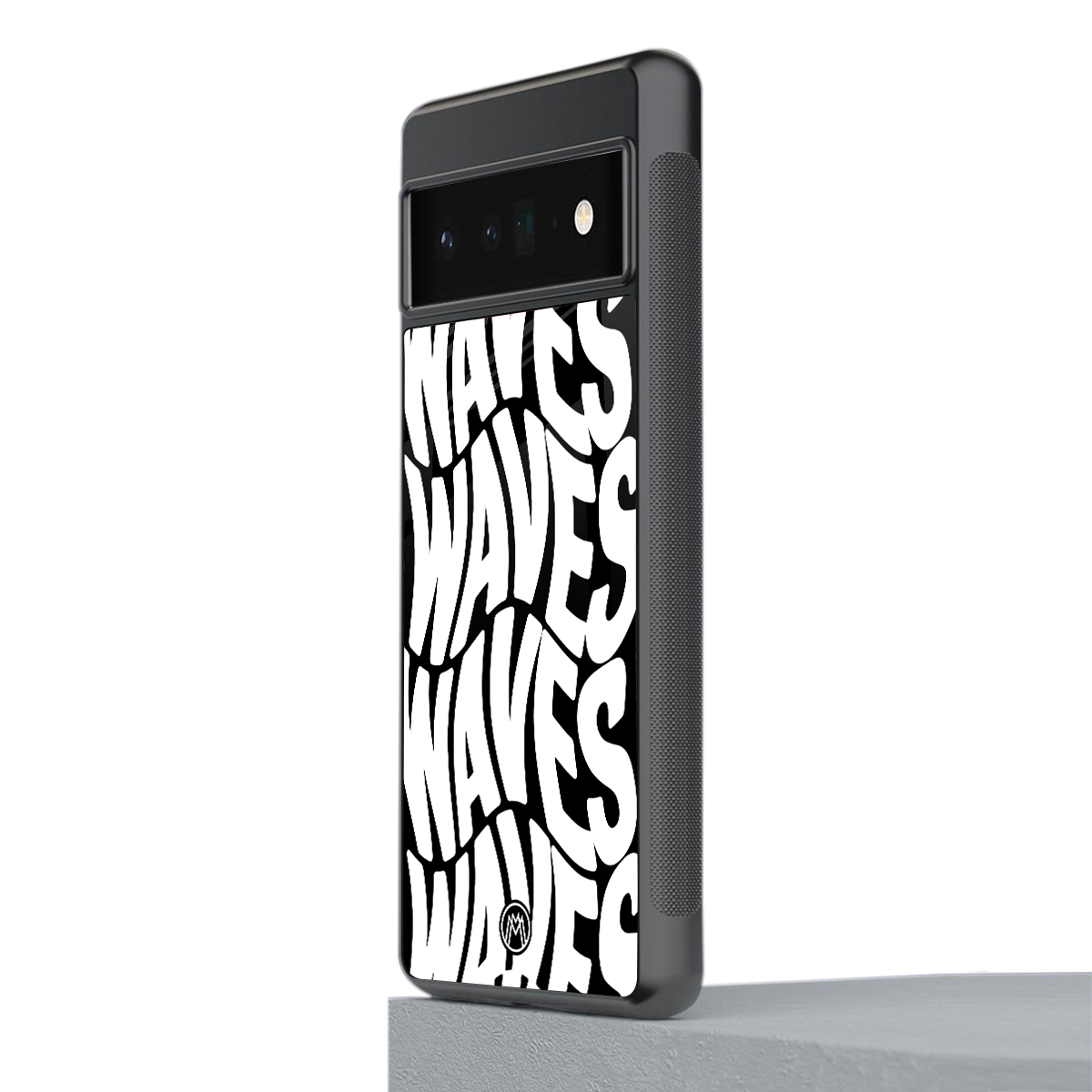 waves back phone cover | glass case for google pixel 6 pro