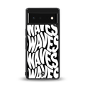 waves back phone cover | glass case for google pixel 6