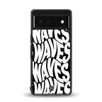 waves back phone cover | glass case for google pixel 6