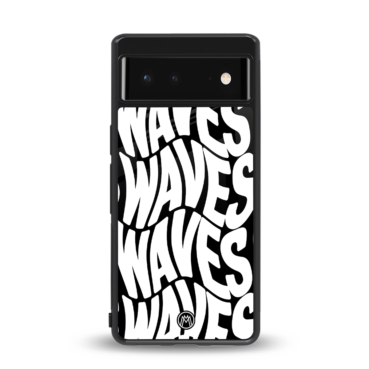 waves back phone cover | glass case for google pixel 6