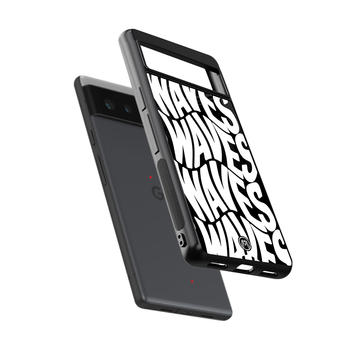 waves back phone cover | glass case for google pixel 6