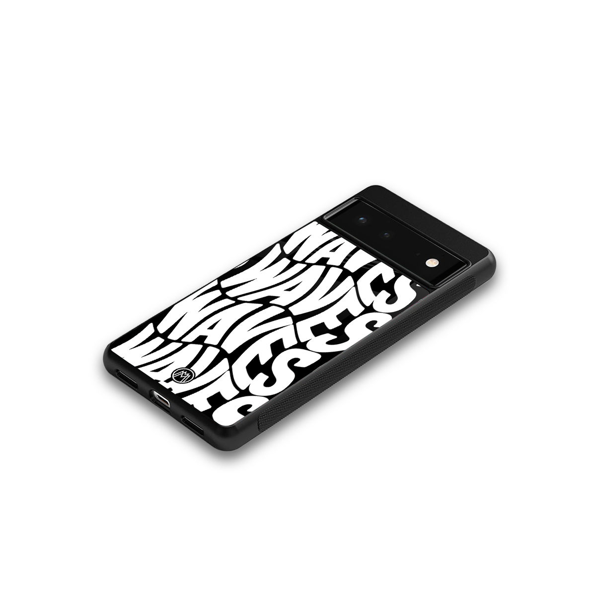 waves back phone cover | glass case for google pixel 6