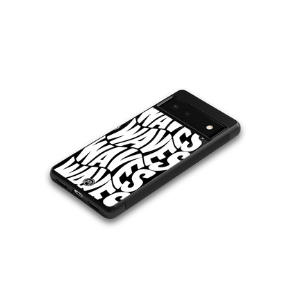 waves back phone cover | glass case for Google Pixel 6A