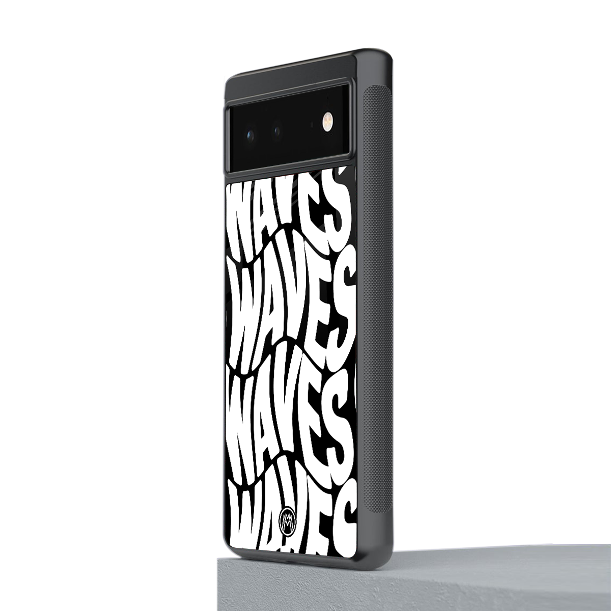 waves back phone cover | glass case for google pixel 6