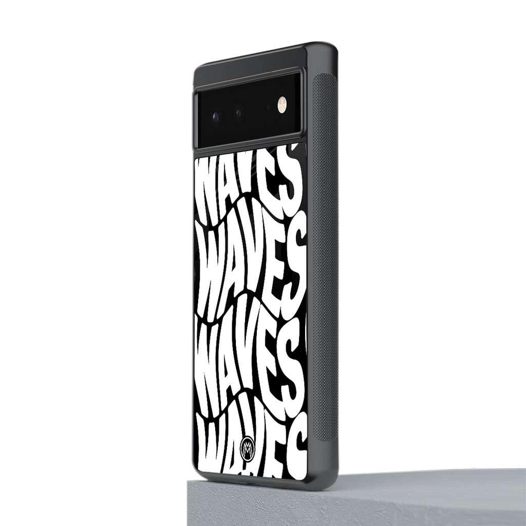 waves back phone cover | glass case for Google Pixel 6A