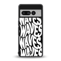 waves back phone cover | glass case for google pixel 7 pro