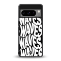 waves back phone cover | glass case for google pixel 8 pro