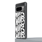 waves back phone cover | glass case for google pixel 8 pro