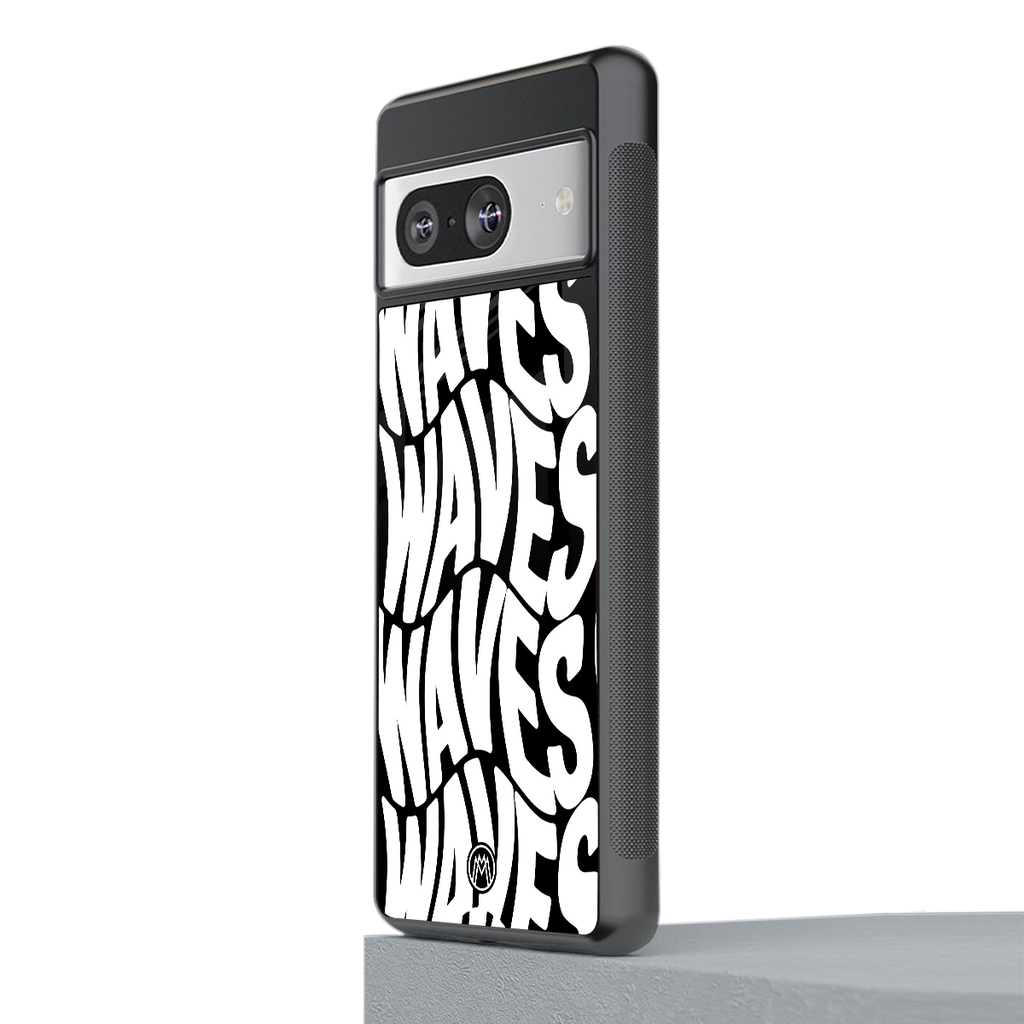 waves back phone cover | glass case for Google Pixel 8