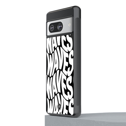 waves back phone cover | glass case for Google Pixel 8