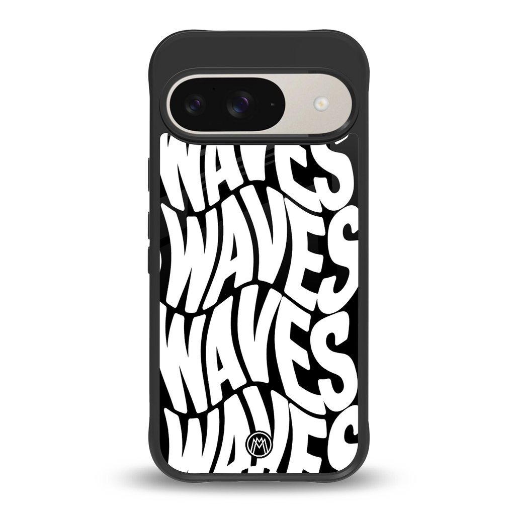 waves back phone cover | glass case for google pixel 9