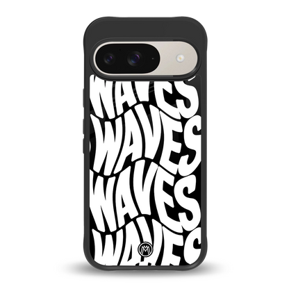 waves back phone cover | glass case for google pixel 9