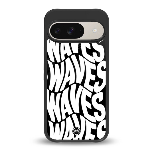 waves back phone cover | glass case for google pixel 9