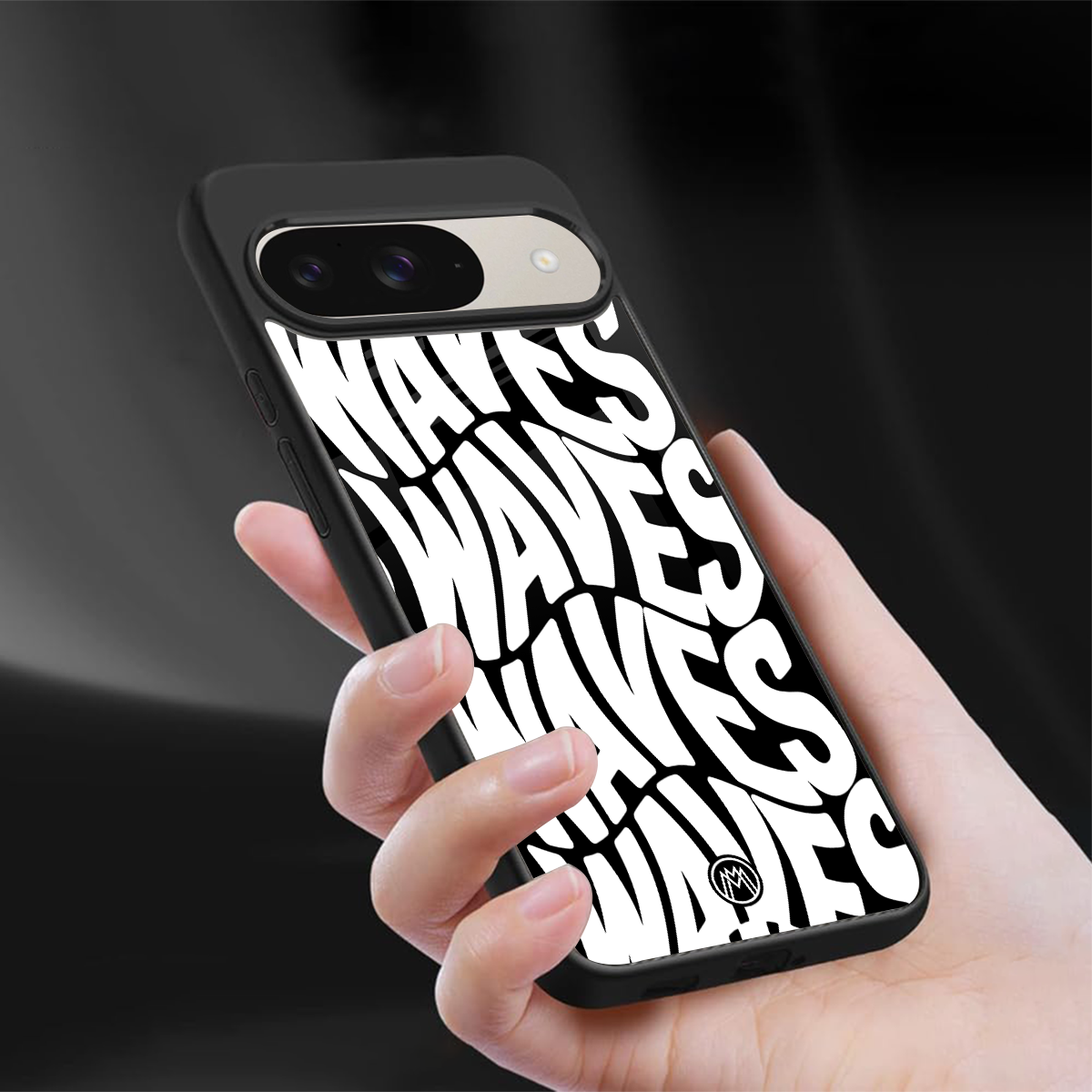 waves back phone cover | glass case for google pixel 9