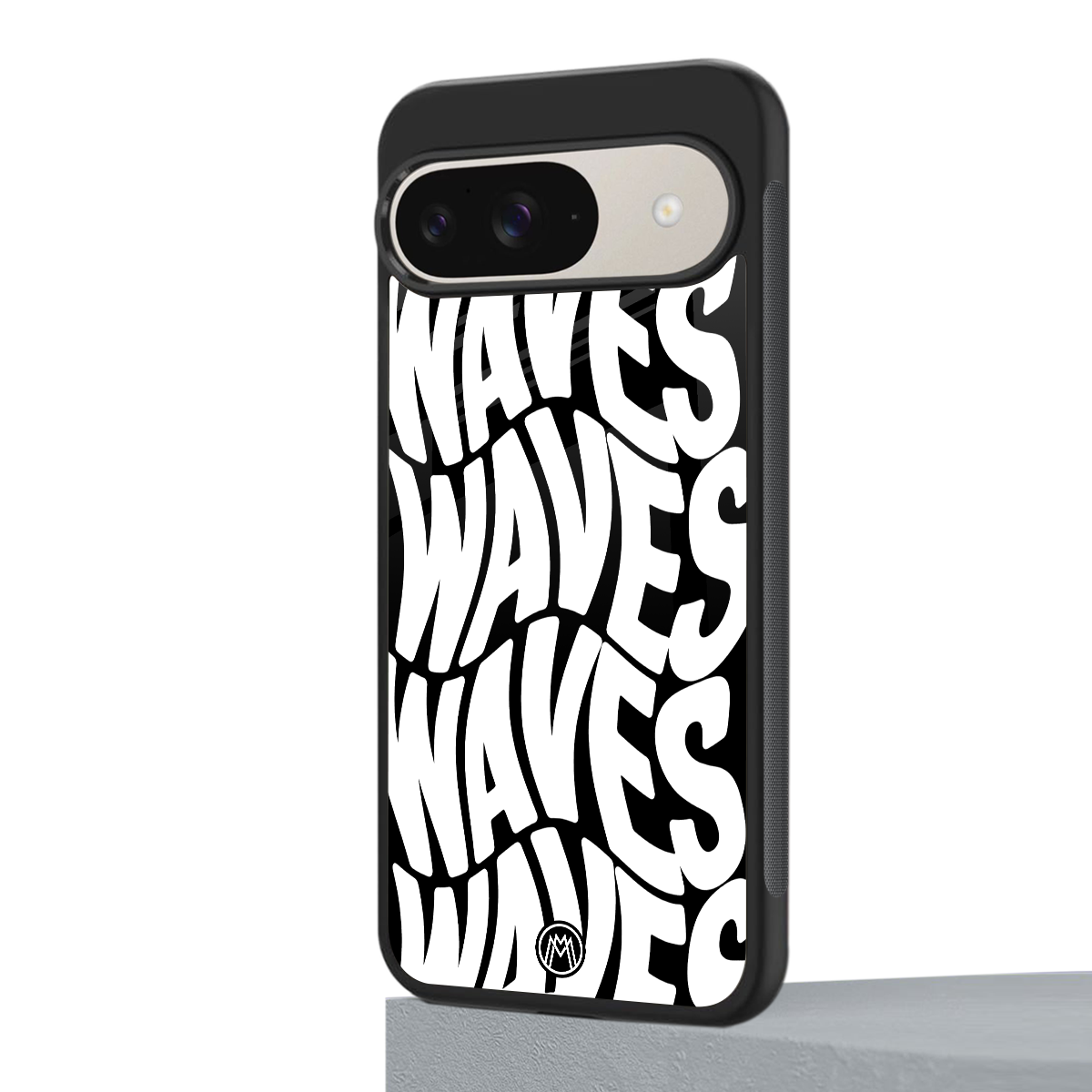 waves back phone cover | glass case for google pixel 9