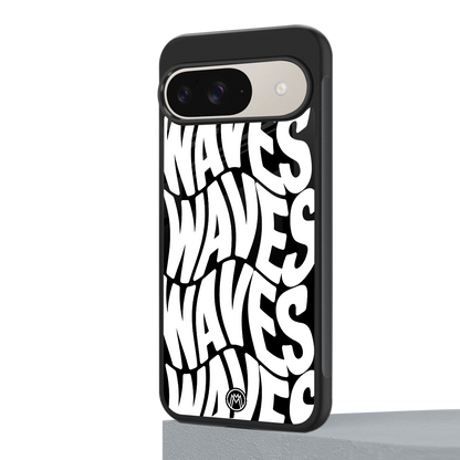 waves back phone cover | glass case for google pixel 9