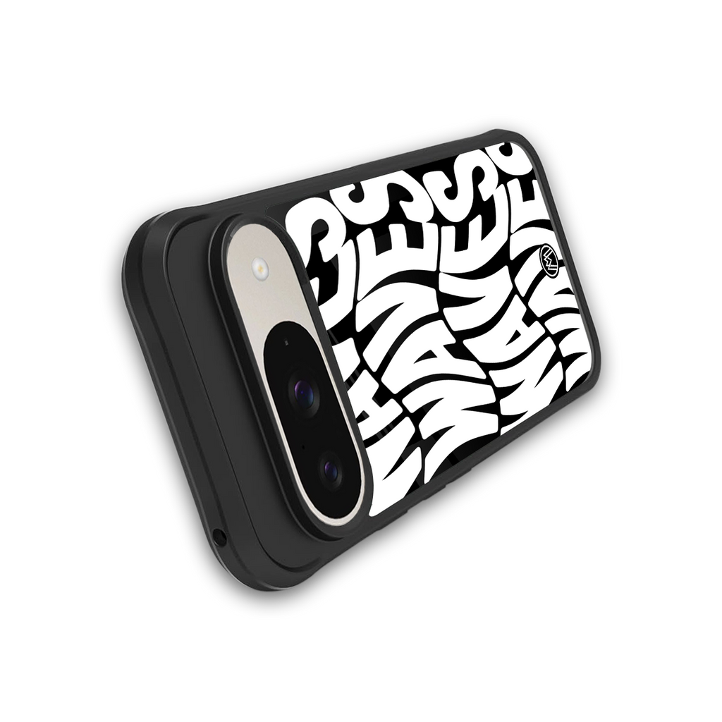 waves back phone cover | glass case for google pixel 9