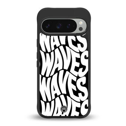 waves back phone cover | glass case for google pixel 9 pro