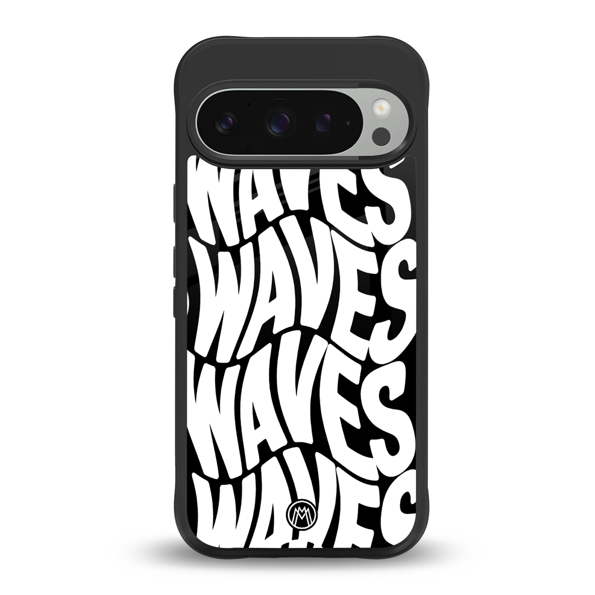 waves back phone cover | glass case for google pixel 9 pro xl