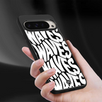 waves back phone cover | glass case for google pixel 9 pro