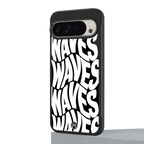 waves back phone cover | glass case for google pixel 9 pro