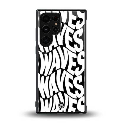 waves back phone cover | glass case for samsung galaxy s24 ultra