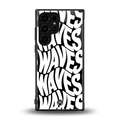 waves back phone cover | glass case for samsung galaxy s23 ultra
