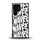 waves back phone cover | glass case for samsung galaxy s23 ultra