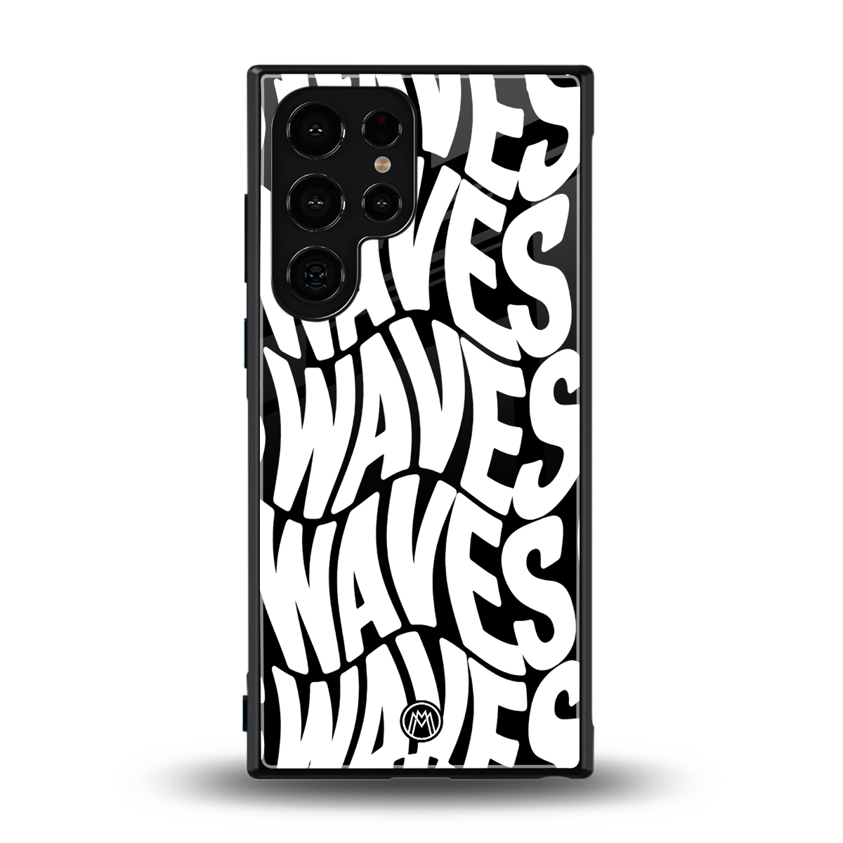 waves back phone cover | glass case for samsung galaxy s23 ultra