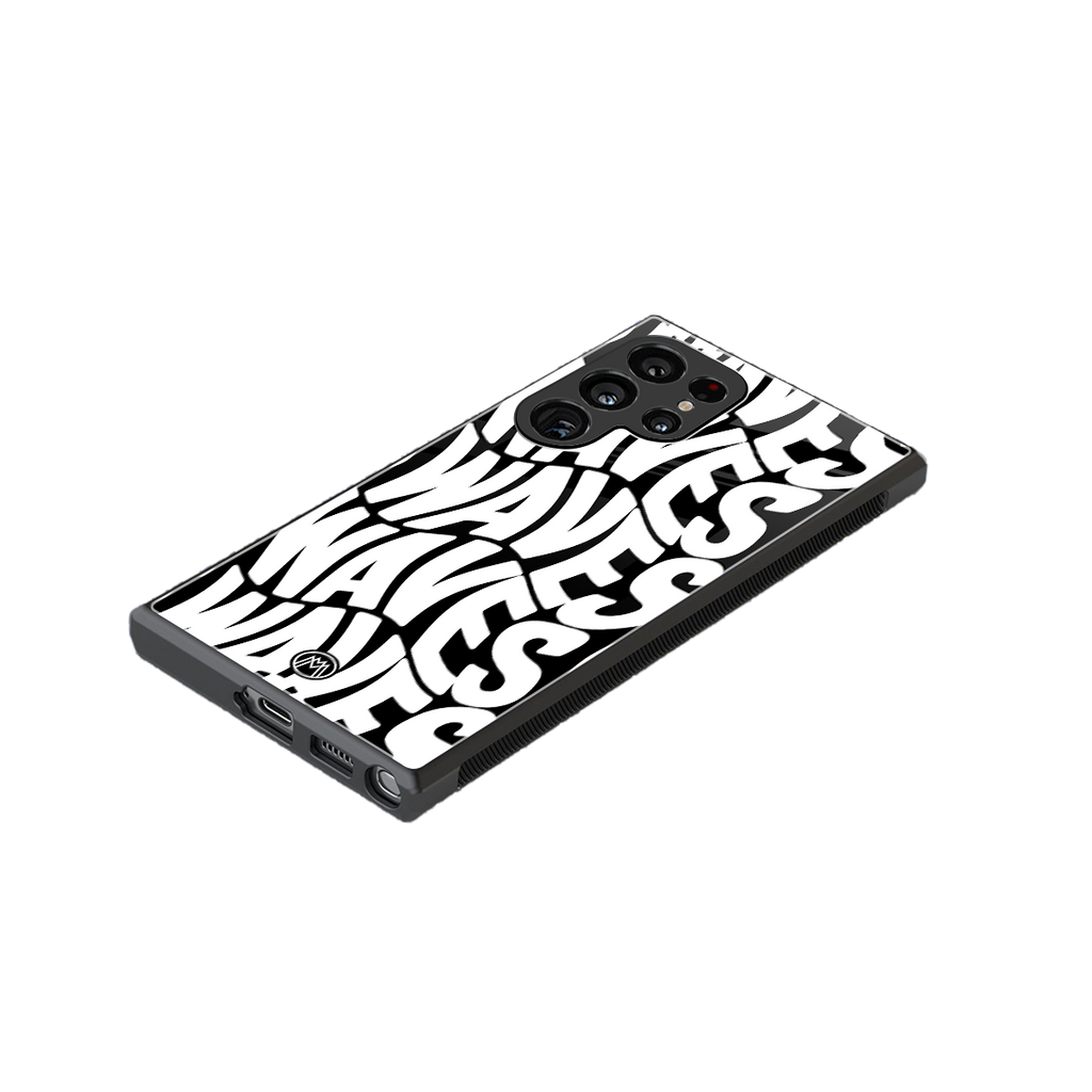 waves back phone cover | glass case for samsung galaxy s23 ultra