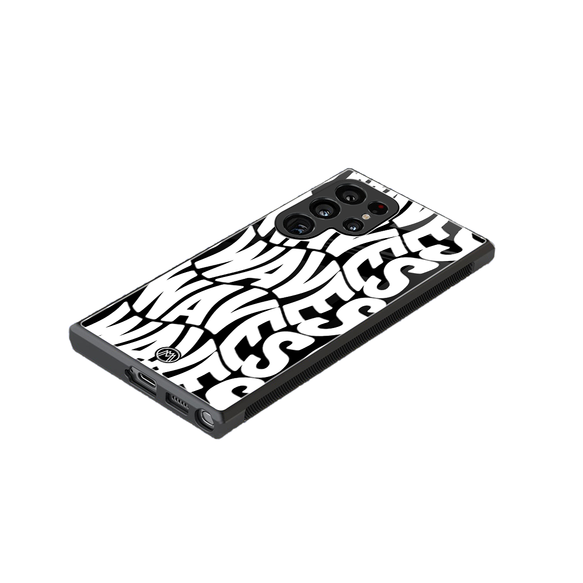 waves back phone cover | glass case for samsung galaxy s23 ultra
