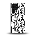 waves back phone cover | glass case for samsung galaxy s25 ultra