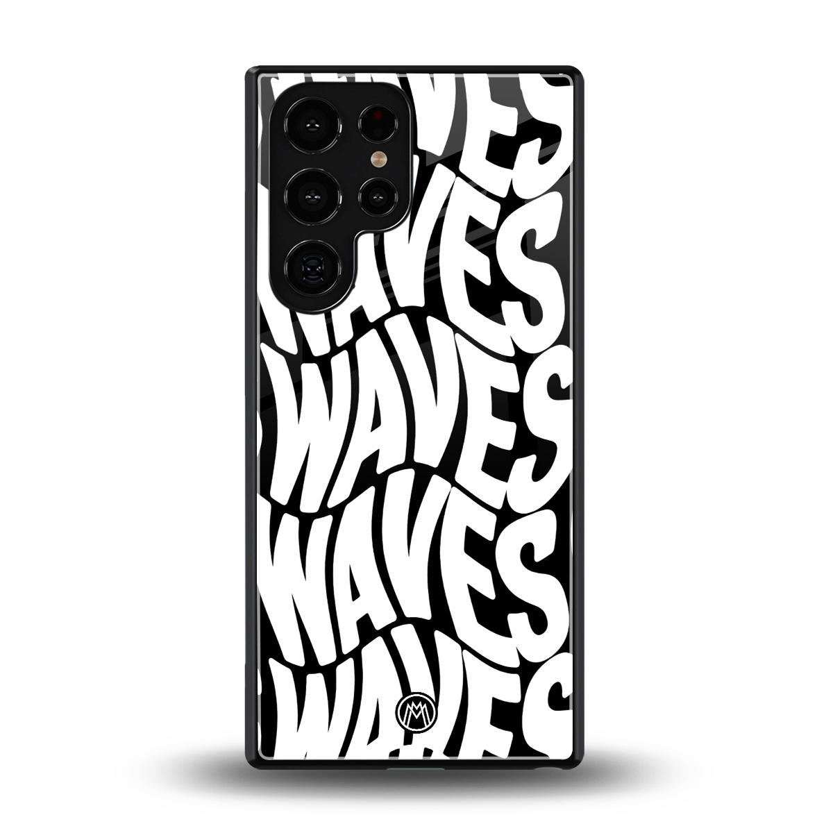 waves back phone cover | glass case for samsung galaxy s25 ultra