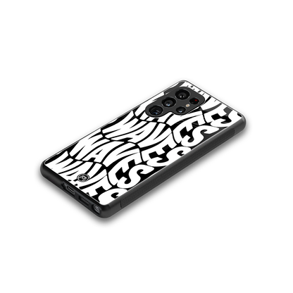 waves back phone cover | glass case for samsung galaxy s25 ultra