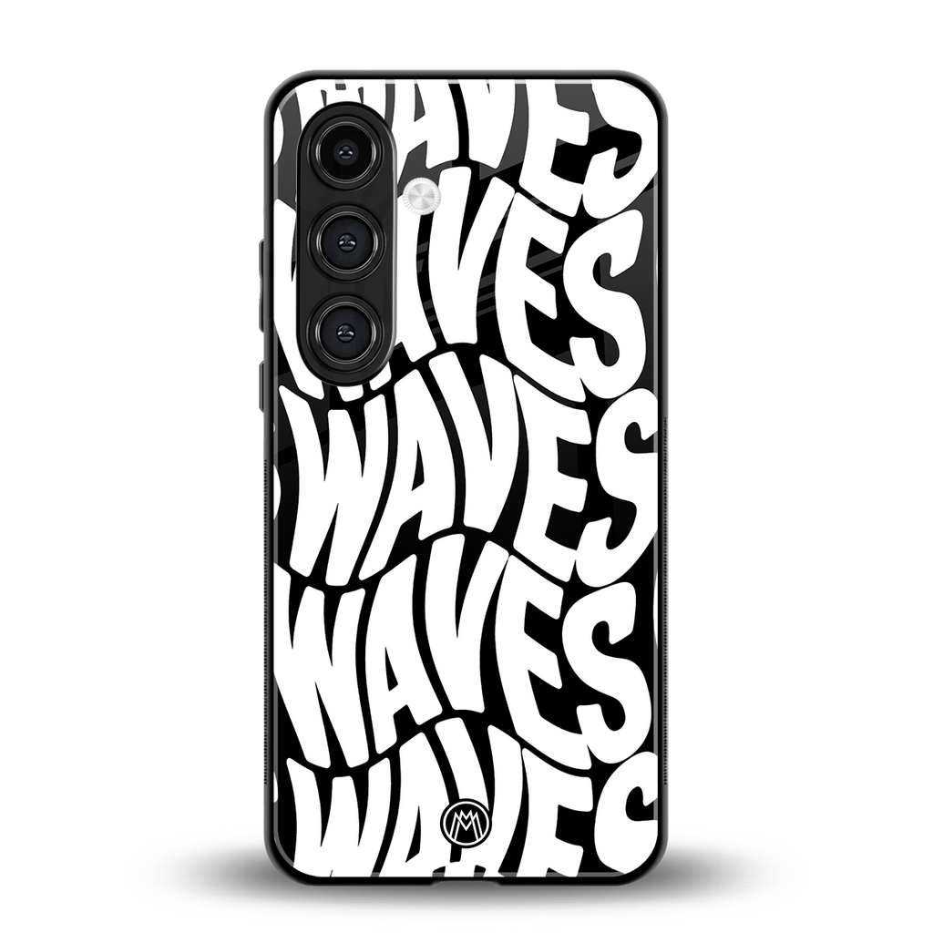 waves back phone cover | glass case for samsung galaxy s24