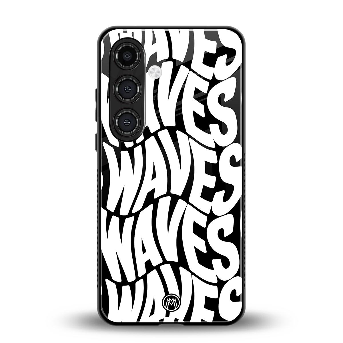 waves back phone cover | glass case for samsung galaxy s24 plus