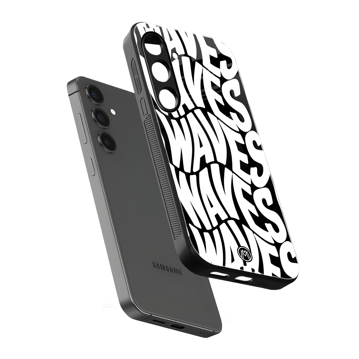 waves back phone cover | glass case for samsung galaxy s24 fe
