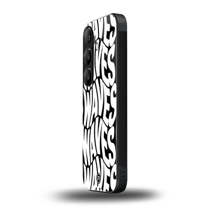 waves back phone cover | glass case for samsung galaxy s24 plus