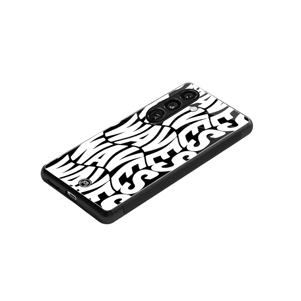 waves back phone cover | glass case for samsung galaxy s24