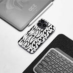 waves back phone cover | glass case for samsung galaxy s25 ultra